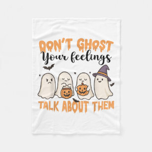 Spook je gevoelens niet over je mentale gezondheid fleece deken