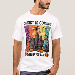 Spook komt Halloween-spookhuis Heksenpomp T-shirt