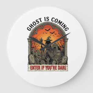 Spook Komt Heks Kerhof Zombie Handen Hallo Grote Klok