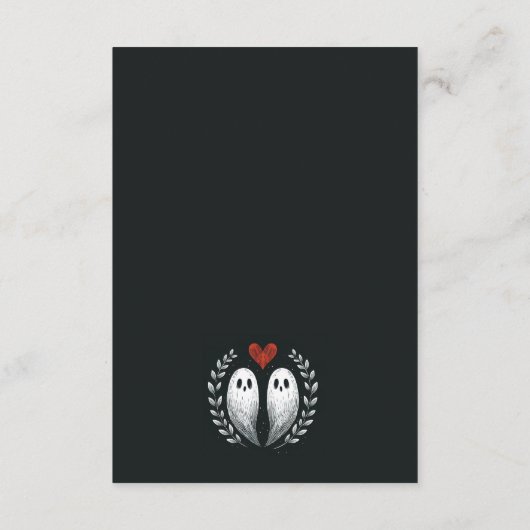 Spook Liefde Bruiloft Informatiekaartje