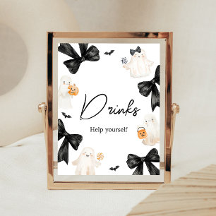 Spook Little Boo Halloween Dranken Bord Poster