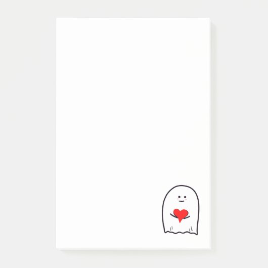 Spook met Hart Post-it® Notes (Voorkant)