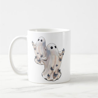 Spook met kleine vlinders Halloween Koffiemok