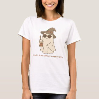 Spook met koffie t-shirt