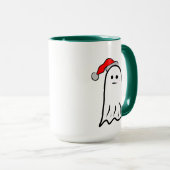 Spook met Santa Hat Mok (Voorkant rechts)