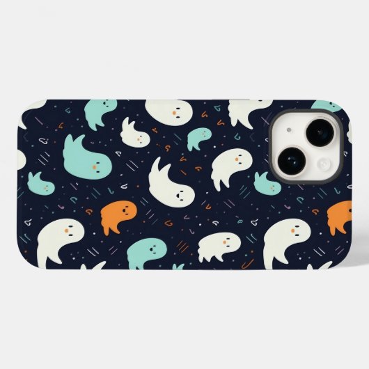 Spook modern halloween patroon Case-Mate iPhone case (Achterkant (horizontaal))