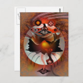 Spook moon briefkaart (Voorkant / Achterkant)