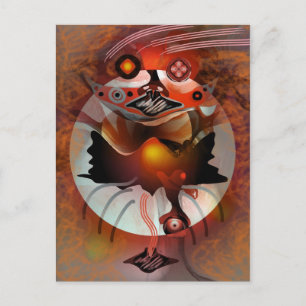 Spook moon briefkaart