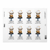 Spook op Halloween Cake Etiket (Full Sheet)