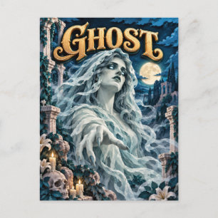 Spook, Papieren Uitgesneden Monster Briefkaart