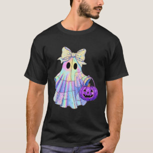 Spook Patchwork Pompoen Halloween Quilten Naaiers T-shirt