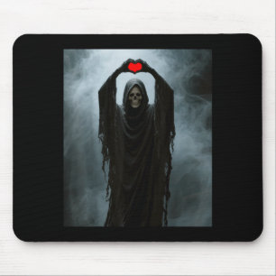 Spook rode hart hand eng gezicht horror poster muismat