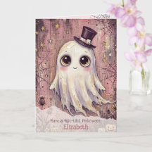 Spook Roze Halloween Boo Groet Pinkoween Griezelen
