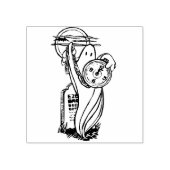 Spook schakelen uw illustratie art stempel (Afrduk)