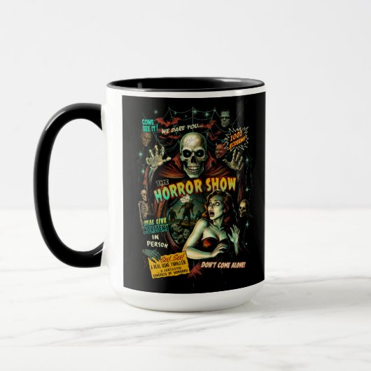 Spook Show Horror Retro Mug (Gauche)