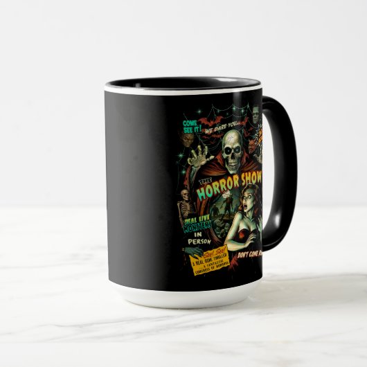 Spook Show Horror Retro Mug (Devant droit)