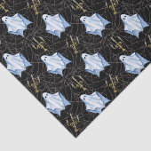 Spook, spinnenwebben & kandelabra Halloween gotisc Tissuepapier (Detail)