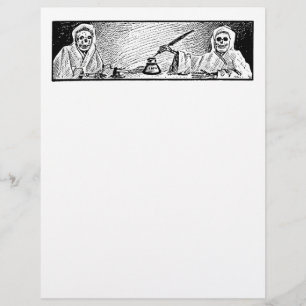 Spook Stationery - 1906  Halloween Afbeelding!