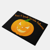 Spook-tactulaire Jack O'Lantern Halloween Deurmat (Schuin)