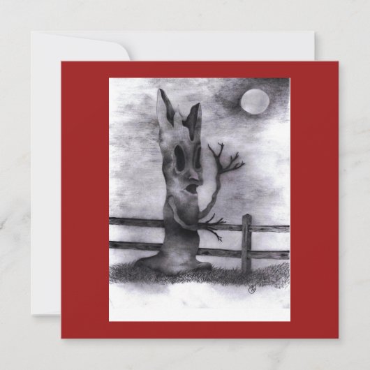 "Spook Tree" Feestdagenkaart (Voorkant)