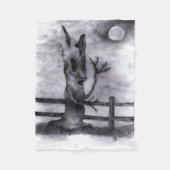 "Spook Tree" Fleece Deken (Voorkant)