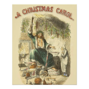 Spook van Kerst Heden Scrooge Perfect Poster