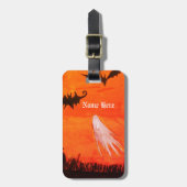 Spook, Vleermuizen, Halloween, Aangepaste Luggae-l Bagagelabel (Voorkant verticaal)