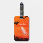 Spook, Vleermuizen, Halloween, Aangepaste Luggae-l Bagagelabel (Achterkant verticaal)