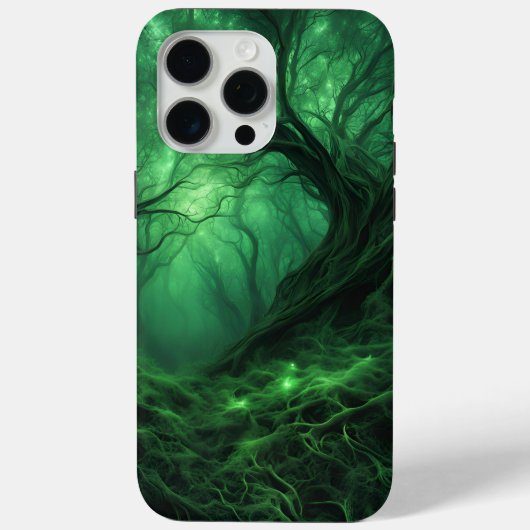 Spookachtig donkergroen bos Case-Mate iPhone case (Achterkant)