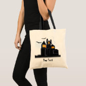 Spookachtig eng kasteel tote bag (Voorkant (product))