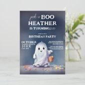 Spookachtig genot Peek-a-Boo 2e verjaardag Kaart (Staand voorkant)