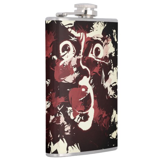 spookachtig gezicht heupfles (Rechts)