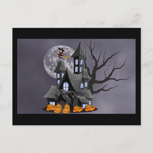 spookachtig halloween briefkaart (Voorkant)
