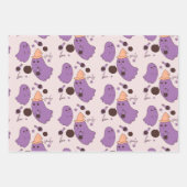 Spookachtig Halloween-patroon met geestenpotion Inpakpapier Vel (Voorkant 3)
