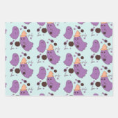 Spookachtig Halloween-patroon met geestenpotion Inpakpapier Vel (Voorkant 2)