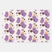 Spookachtig Halloween-patroon met geestenpotion Inpakpapier Vel (Voorkant)