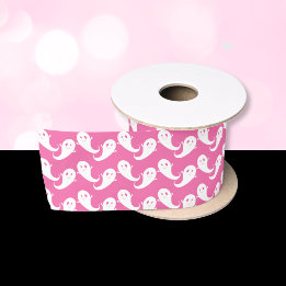 Spookachtig Knuffel Geest Patroon Roze Halloween L Lint