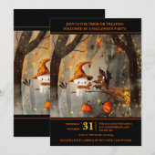 Spookachtig leuk Halloween feest Kaart (Voorkant / Achterkant)