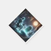 Spookachtig Man op de begraafplaats Servet (Hoek)