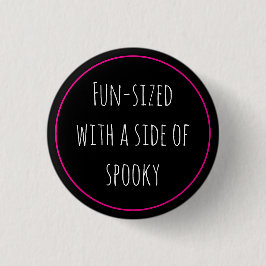 Spookachtig op grappige grootte ronde button 3,2 cm
