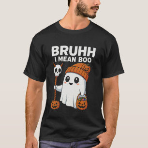 Spookachtige Bruh Ik bedoel Boe Pompoen Grappig Ha T-shirt