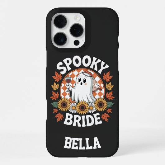 Spookachtige Bruid Geest Halloween Persoonlijk iPhone Hoesje (Achterkant)