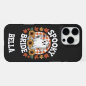 Spookachtige Bruid Geest Halloween Persoonlijk iPhone Hoesje (Achterkant horizontaal)