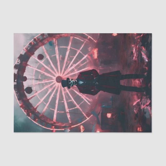 spookachtige carnavalsontkoppeling tissuepapier (Voorkant)