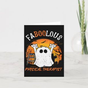 Spookachtige Faboolous Fysiotherapeut Griezelige H Kaart