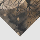 Spookachtige Fantasy Gothic Raven & Victoriaans Gi Tissuepapier (Detail)