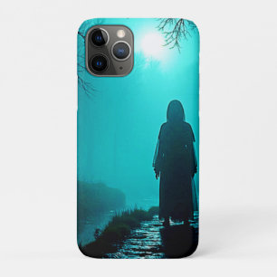 Spookachtige figuur in Haunted Bossen Design iPhone 11 Pro Hoesje