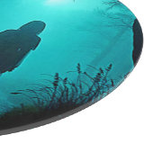 Spookachtige figuur in Haunted Bossen Design Snijplank (Hoek)