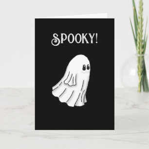 Spookachtige Geest Prettig Halloween Kaart