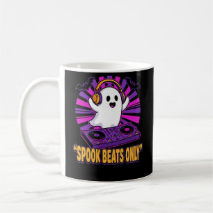 Spookachtige Ghost DJ Halloween Beats Ontwerp_1 Koffiemok